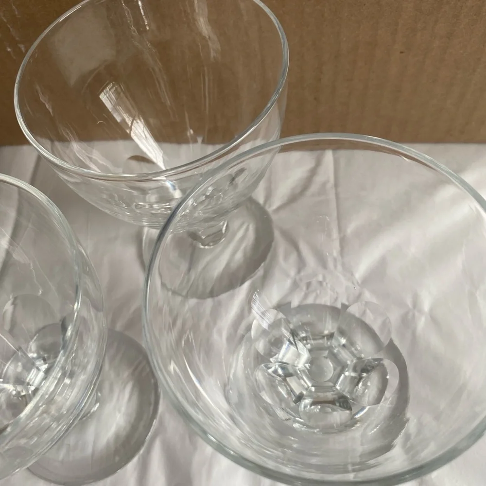 Georgian Rummer Drinking Glass Set of 5
